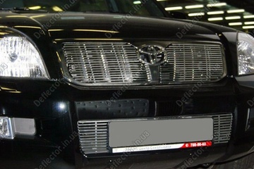 Заменяемая решетка радиатора хром Toyota Land Cruiser Prado 120