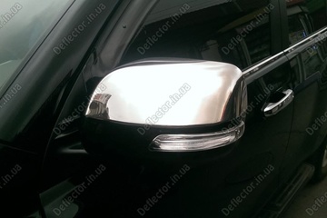 Хром накладки на зеркала заднего вида Toyota Land Cruiser Prado 150