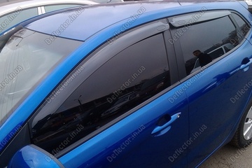 Дефлекторы на боковые окна - ветровики Kia Rio