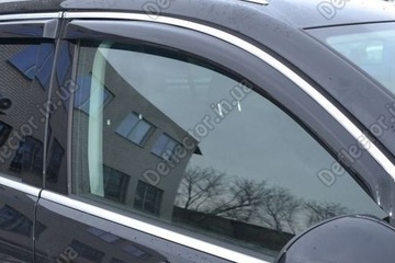 Дефлекторы на боковые окна - ветровики хром Kia Sorento