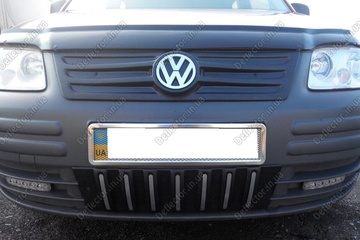 Зимняя накладка на решетку радиатора и бампера Volkswagen Caddy
