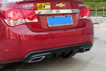 Защита заднего бампера - диффузор Chevrolet Cruze
