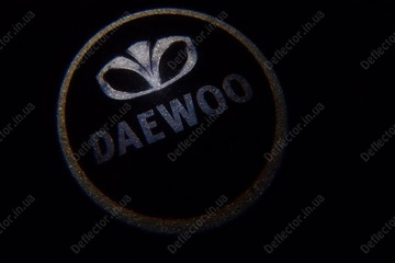Подсветка дверей с логотипом Daewoo