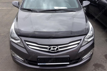 Мухобойка - защита капота авто Hyundai Accent