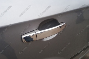 Накладки хром на дверные ручки Chevrolet Aveo T250 sedan