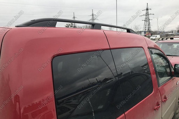 Рейлинги продольные на крышу CROWN (черные) Volkswagen Caddy
