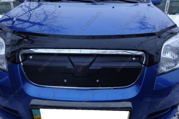 Зимняя накладка на решетку радиатора Chevrolet Aveo T250 sedan