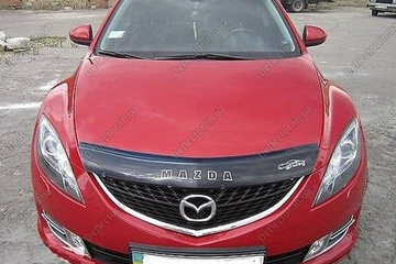 Мухобойка на капот - дефлектор капота Mazda 6