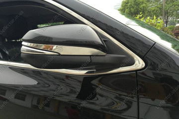 Хром накладки на боковые зеркала (полосы) Toyota RAV4