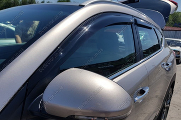 Дефлекторы на боковые окна (Premium) Hyundai Tucson