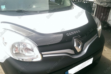 Темный дефлектор капота - мухобойка Renault Kangoo