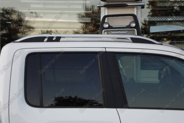 Серые рейлинги на крышу продольные Volkswagen Amarok