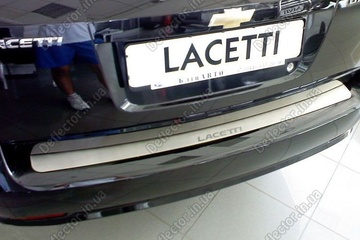 Защитная накладка на задний бампер Chevrolet Lacetti wagon