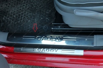 Защитные накладки на пороги в автомобиль Volkswagen Caddy