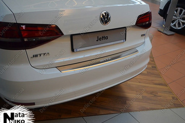 Защита заднего бампера - накладка Volkswagen Jetta