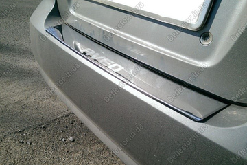 Защитная накладка на задний бампер Chevrolet Aveo T250 sedan