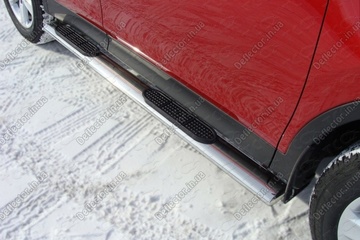 Наружные подножки - пороги на авто Toyota RAV4