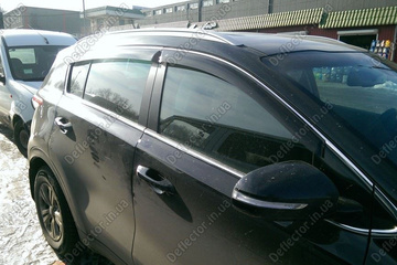 Ветровики на окна - дефлекторы окон авто Kia Sportage
