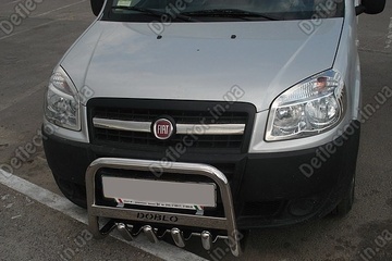 Хром накладка на решетку радиатора Fiat Doblo