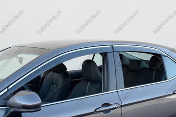 Ветровики на окна с хром молдингом Toyota Camry 70