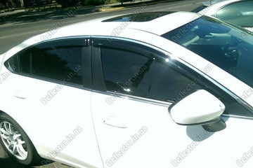 Ветровики на окна - дефлекторы окон авто Mazda 6