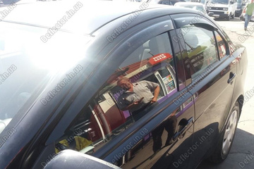 Ветровики на окна - дефлекторы окон авто Mitsubishi Lancer 10