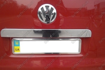Хром накладка на задний номер Volkswagen T6