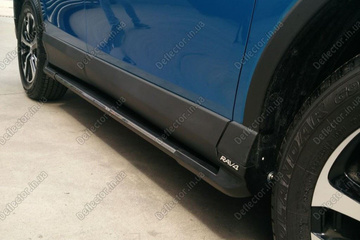 Пороги площадка - боковые подножки Toyota RAV4