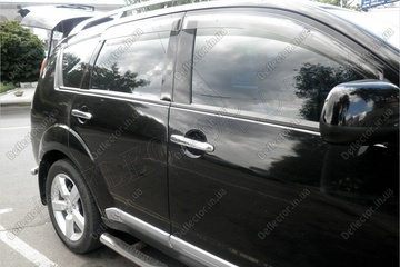Ветровики на окна - дефлекторы окон авто Mitsubishi Outlander XL