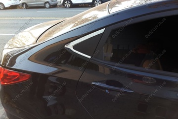 Хром накладки на углы задних дверей Hyundai Accent